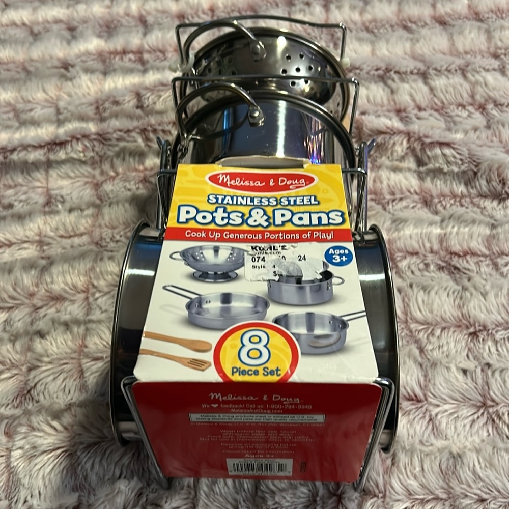 Melissa & Doug Stainless Steel Pots & Pans